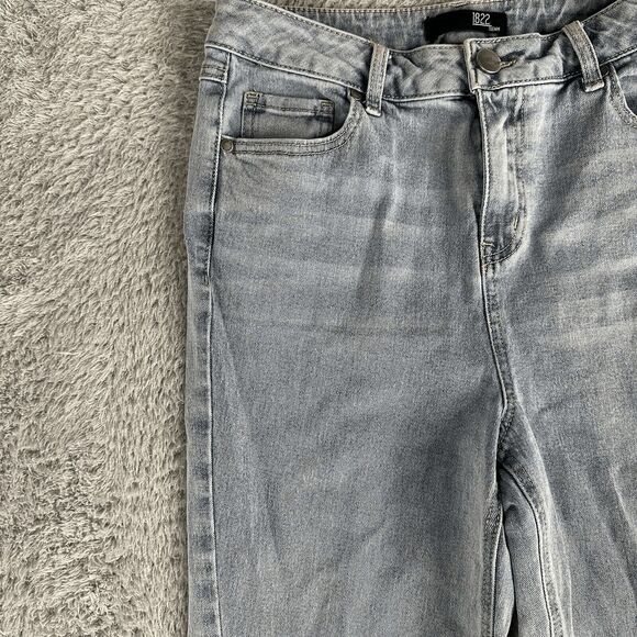 1822 Denim Women Retro 70s Super Flared Jeans Slit Hem Bell Bottom High Rise Y2K - Picture 9 of 16